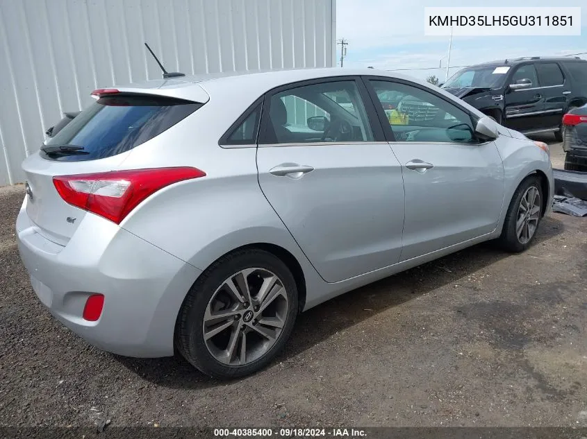 KMHD35LH5GU311851 2016 Hyundai Elantra Gt