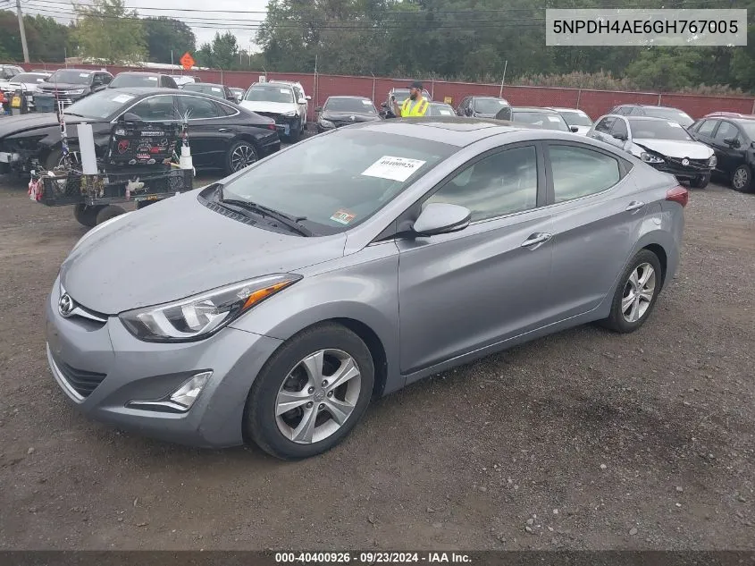 5NPDH4AE6GH767005 2016 Hyundai Elantra Value Edition