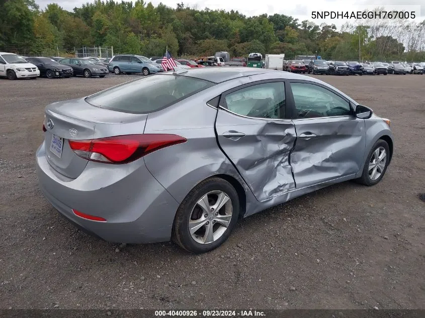 5NPDH4AE6GH767005 2016 Hyundai Elantra Value Edition