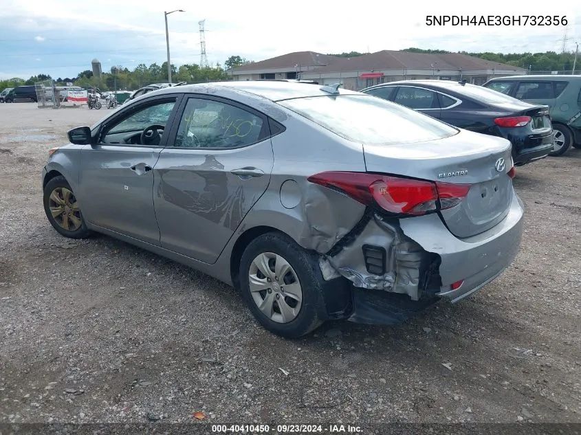 5NPDH4AE3GH732356 2016 Hyundai Elantra Se