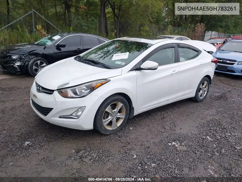 5NPDH4AE5GH783261 2016 Hyundai Elantra Value Edition