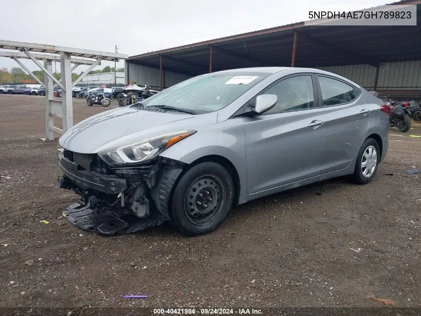 5NPDH4AE7GH789823 2016 Hyundai Elantra Se