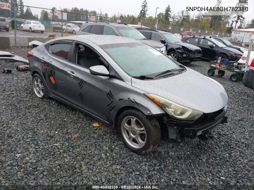 5NPDH4AE8GH782380 2016 Hyundai Elantra Se