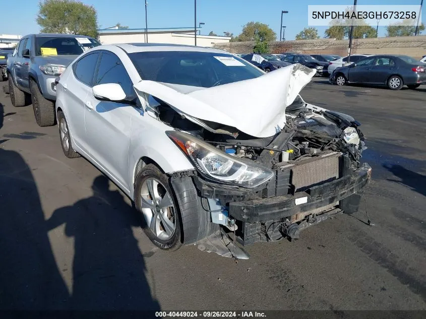 5NPDH4AE3GH673258 2016 Hyundai Elantra Value Edition