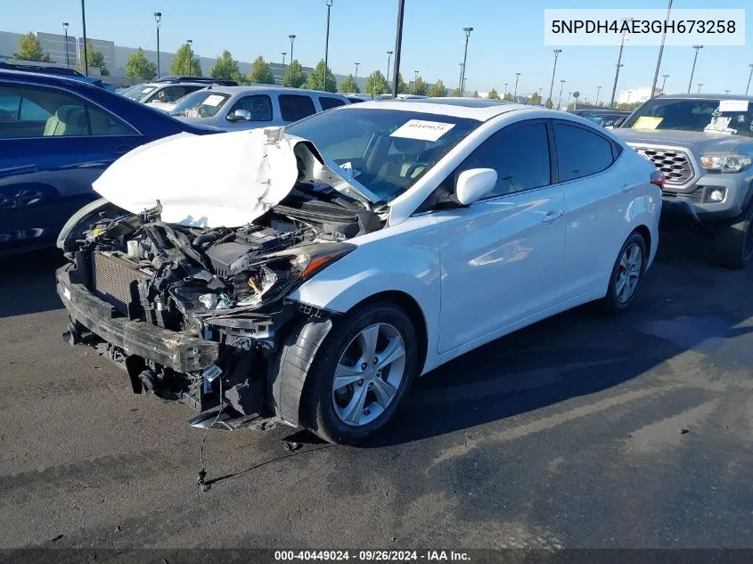 5NPDH4AE3GH673258 2016 Hyundai Elantra Value Edition