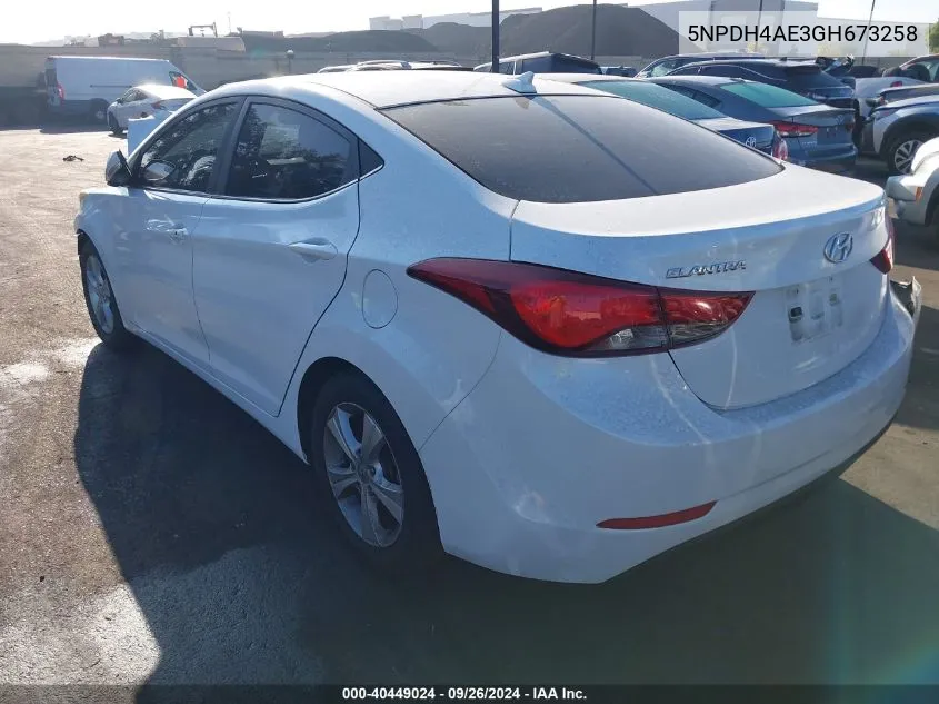 5NPDH4AE3GH673258 2016 Hyundai Elantra Value Edition