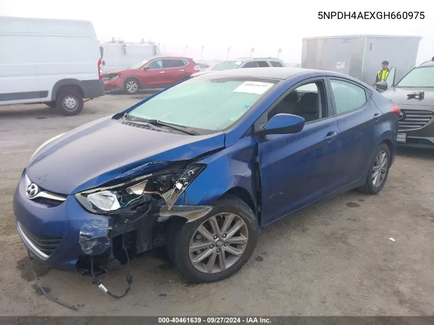 5NPDH4AEXGH660975 2016 Hyundai Elantra Se