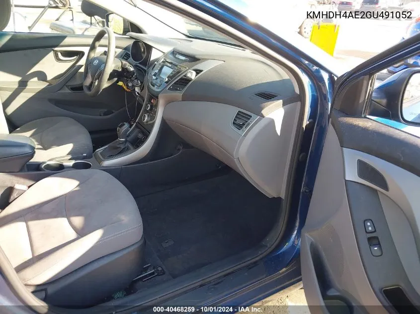 KMHDH4AE2GU491052 2016 Hyundai Elantra Se