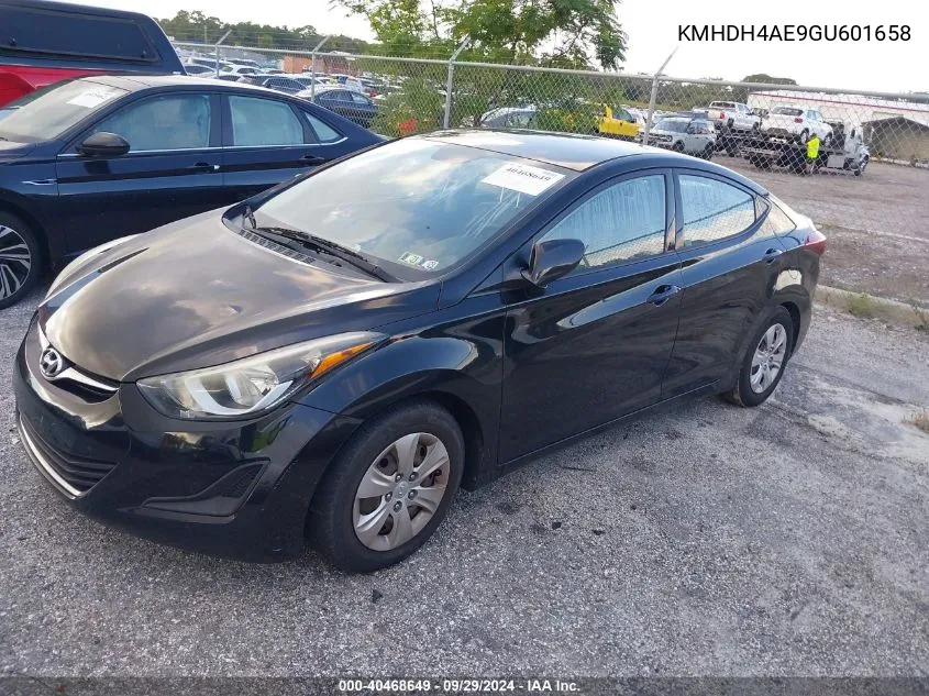 KMHDH4AE9GU601658 2016 Hyundai Elantra Se/Sport/Limited