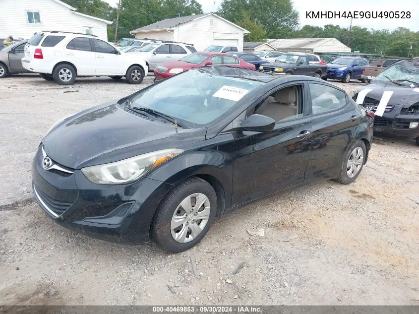 2016 Hyundai Elantra Se VIN: KMHDH4AE9GU490528 Lot: 40469853