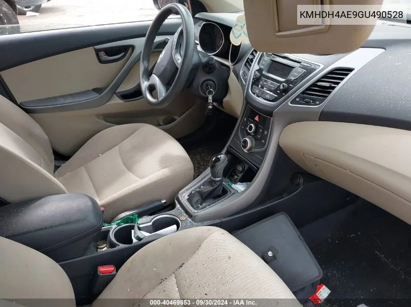 KMHDH4AE9GU490528 2016 Hyundai Elantra Se