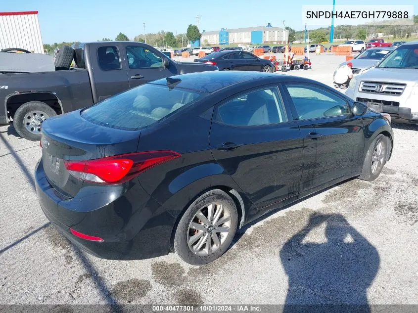 5NPDH4AE7GH779888 2016 Hyundai Elantra Se