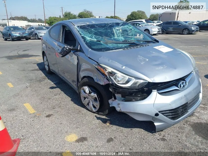 5NPDH4AE6GH674887 2016 Hyundai Elantra Se