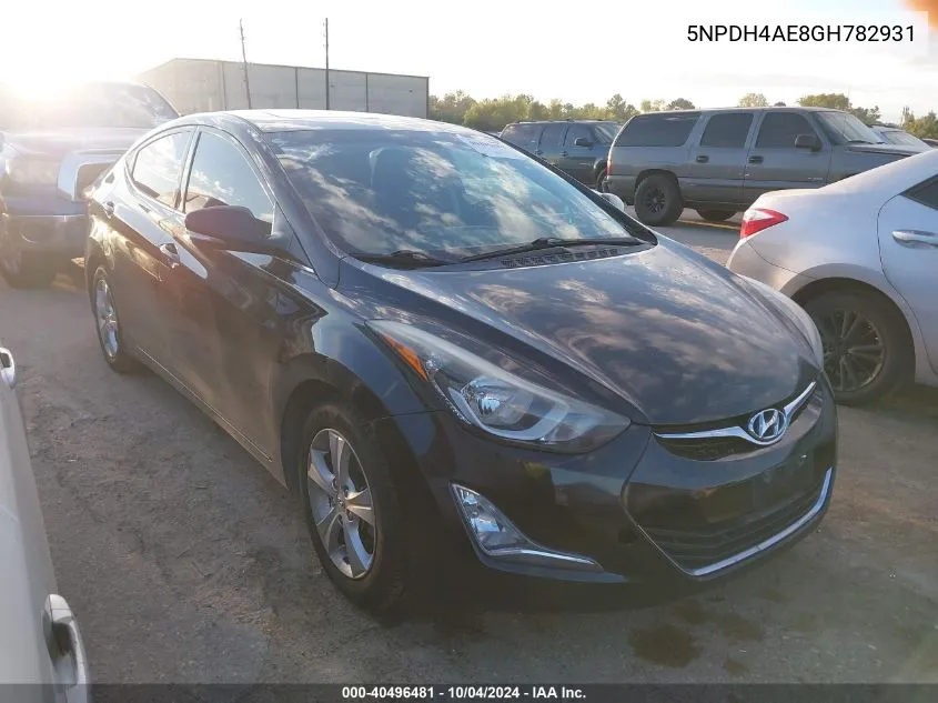 5NPDH4AE8GH782931 2016 Hyundai Elantra Value Edition