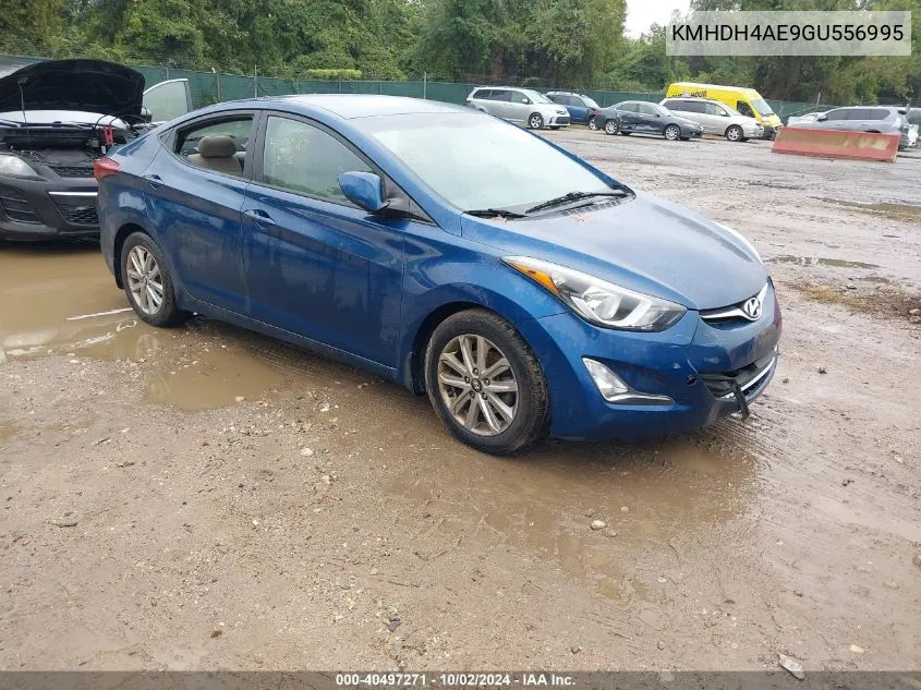 2016 Hyundai Elantra Se VIN: KMHDH4AE9GU556995 Lot: 40497271