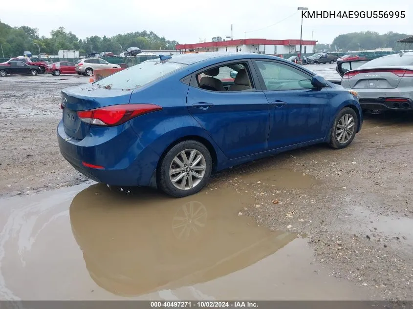 2016 Hyundai Elantra Se VIN: KMHDH4AE9GU556995 Lot: 40497271