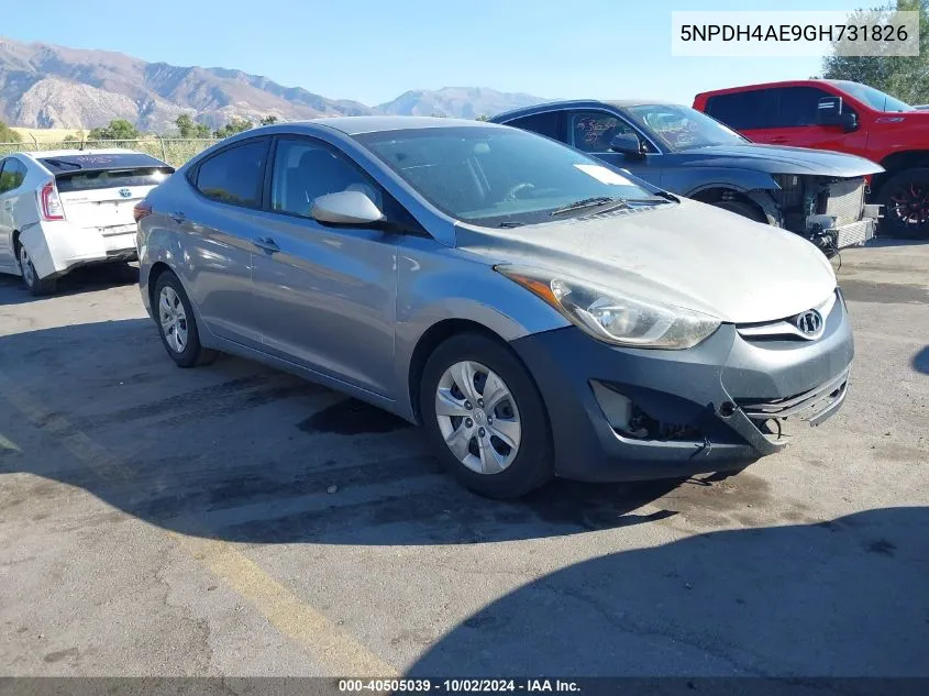 5NPDH4AE9GH731826 2016 Hyundai Elantra Se