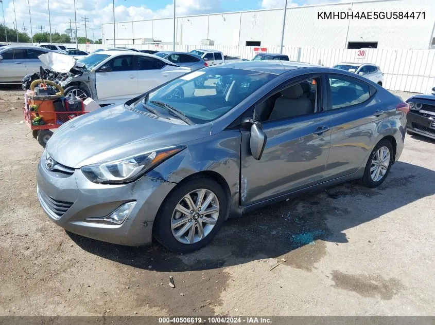 2016 Hyundai Elantra Se VIN: KMHDH4AE5GU584471 Lot: 40506619