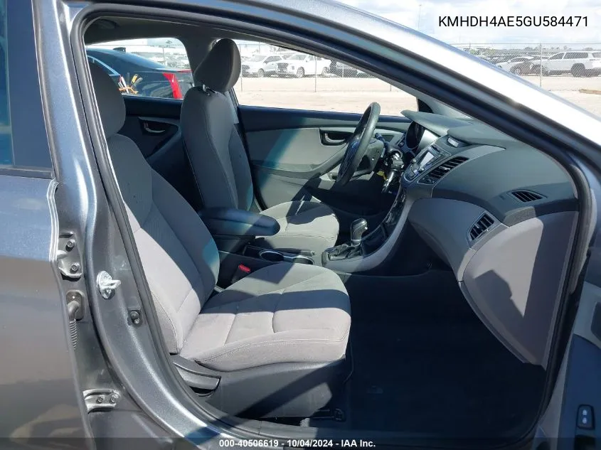 KMHDH4AE5GU584471 2016 Hyundai Elantra Se