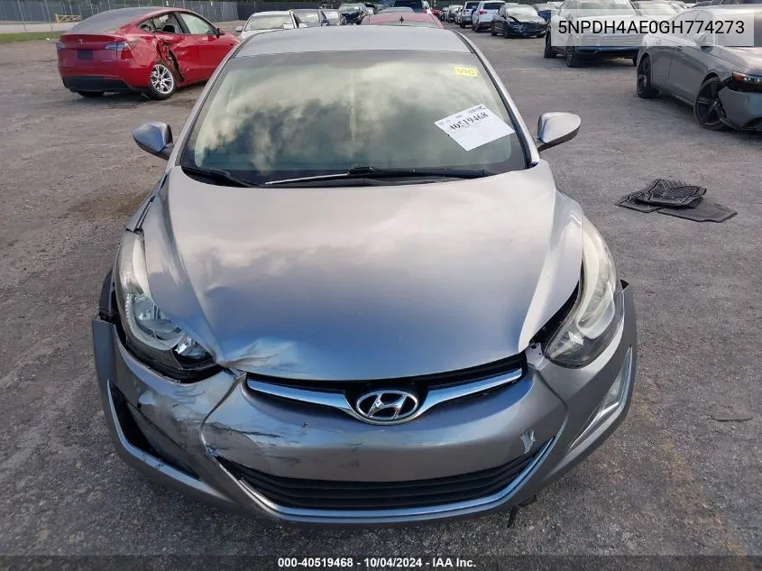 5NPDH4AE0GH774273 2016 Hyundai Elantra Se