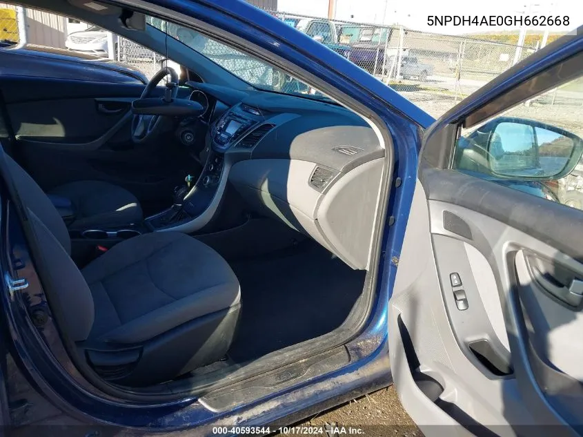 5NPDH4AE0GH662668 2016 Hyundai Elantra Se