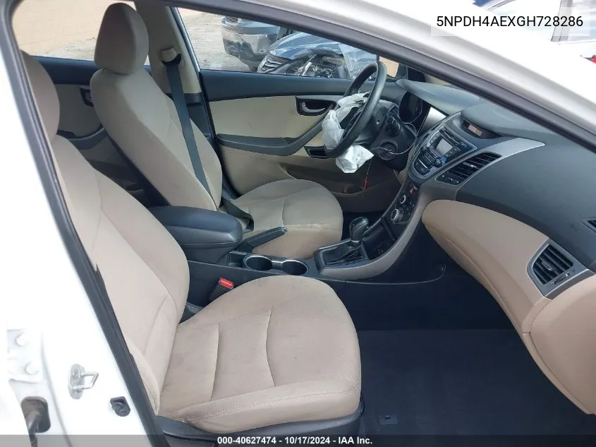 5NPDH4AEXGH728286 2016 Hyundai Elantra Se