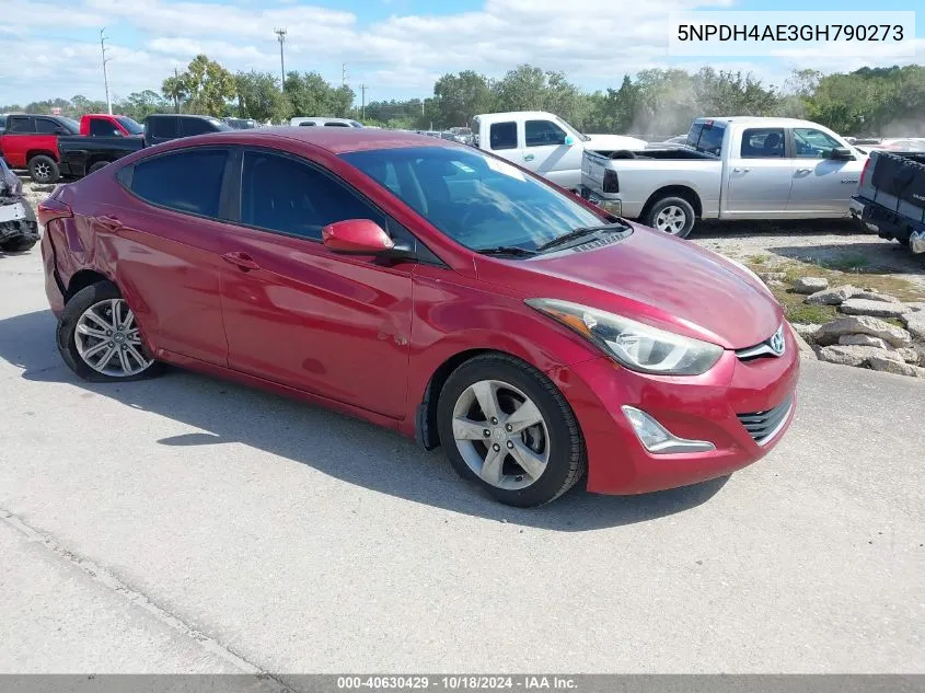 5NPDH4AE3GH790273 2016 Hyundai Elantra Se