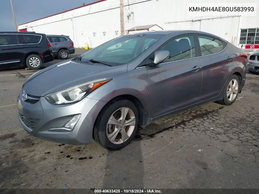 KMHDH4AE8GU583993 2016 Hyundai Elantra Value Edition