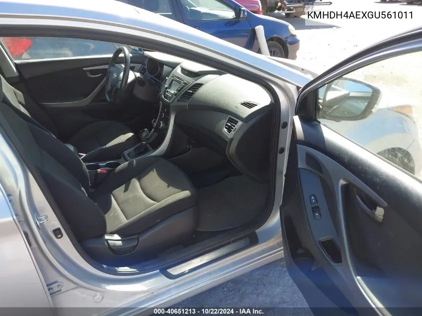 KMHDH4AEXGU561011 2016 Hyundai Elantra Value Edition