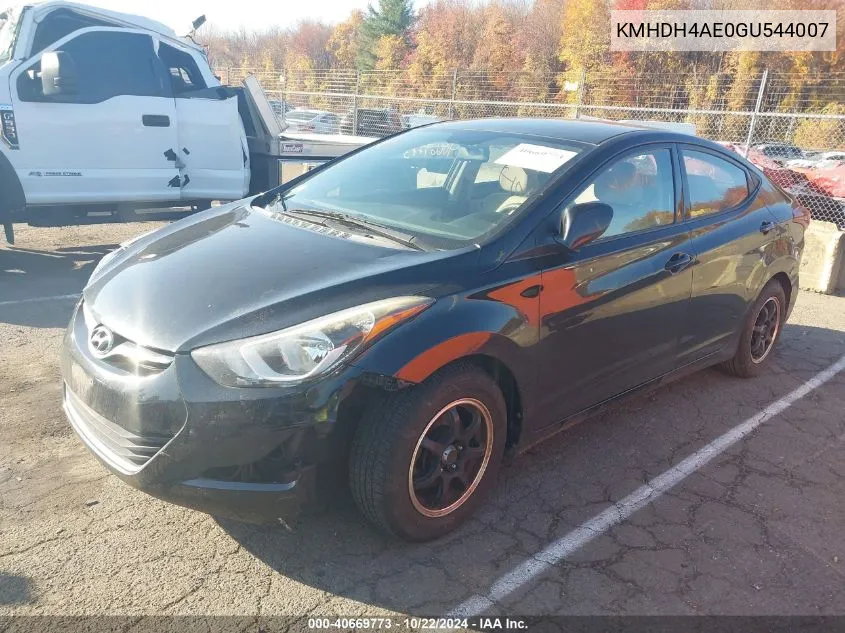 KMHDH4AE0GU544007 2016 Hyundai Elantra Se