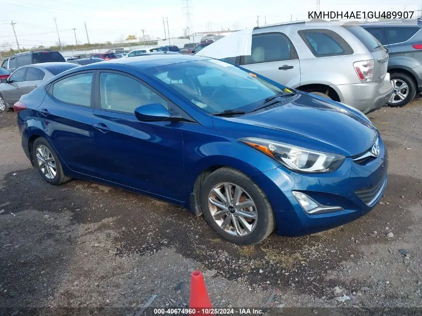 2016 Hyundai Elantra Se VIN: KMHDH4AE1GU489907 Lot: 40674960