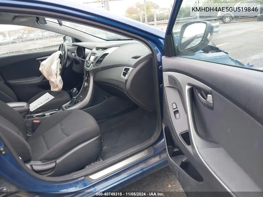 KMHDH4AE5GU519846 2016 Hyundai Elantra Value Edition