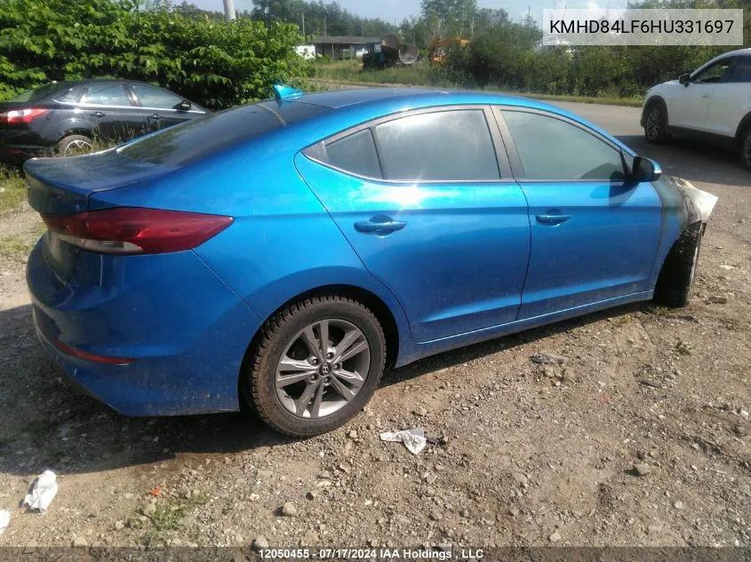 KMHD84LF6HU331697 2017 Hyundai Elantra Gl