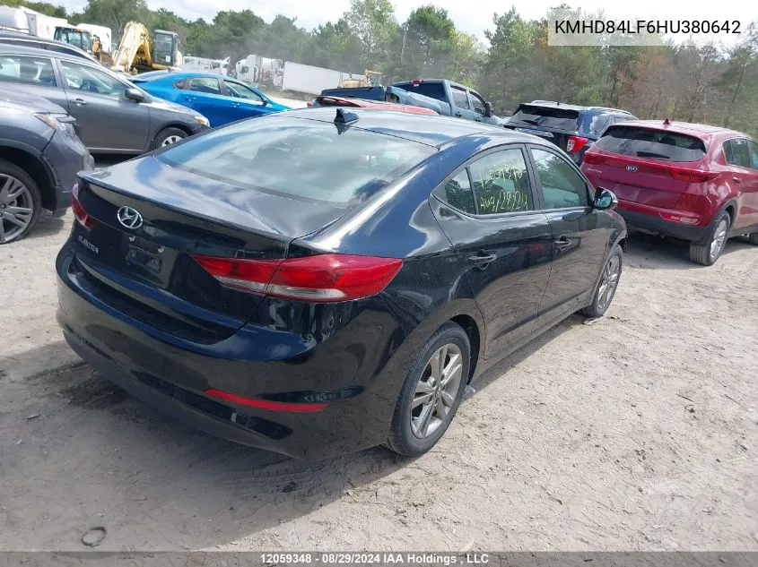 KMHD84LF6HU380642 2017 Hyundai Elantra Gl