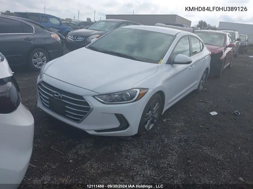 KMHD84LF0HU389126 2017 Hyundai Elantra Gl