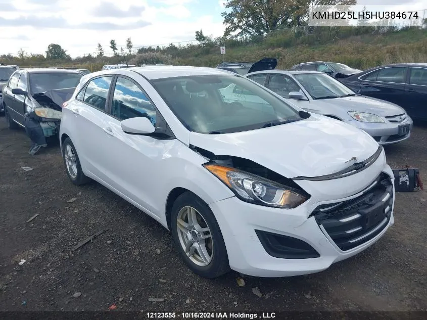 KMHD25LH5HU384674 2017 Hyundai Elantra Gt Gl