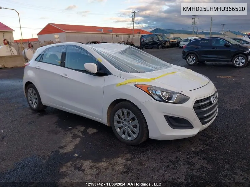 2017 Hyundai Elantra VIN: KMHD25LH9HU366520 Lot: 12153742