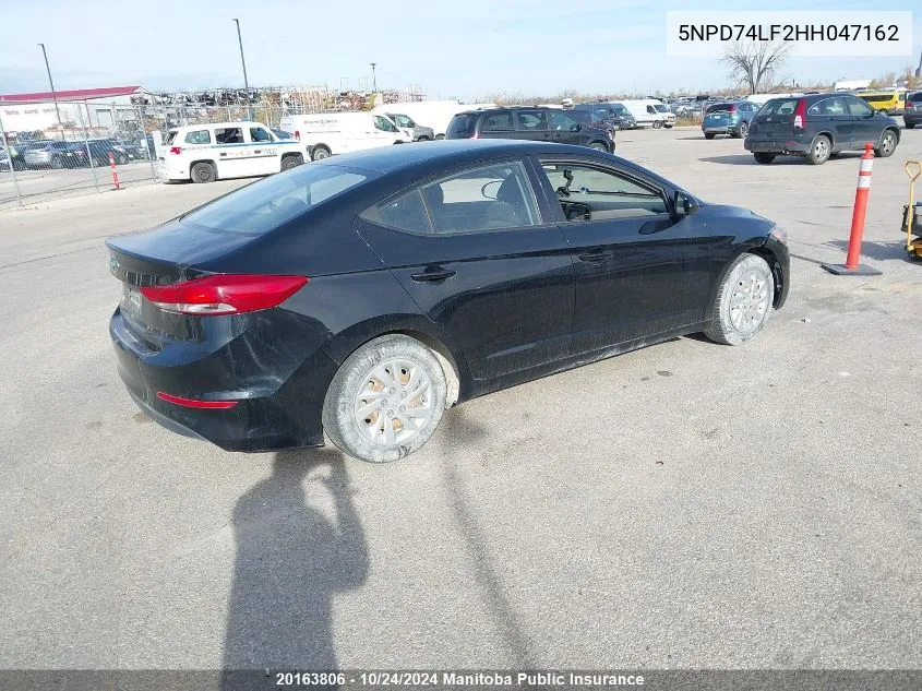 5NPD74LF2HH047162 2017 Hyundai Elantra L