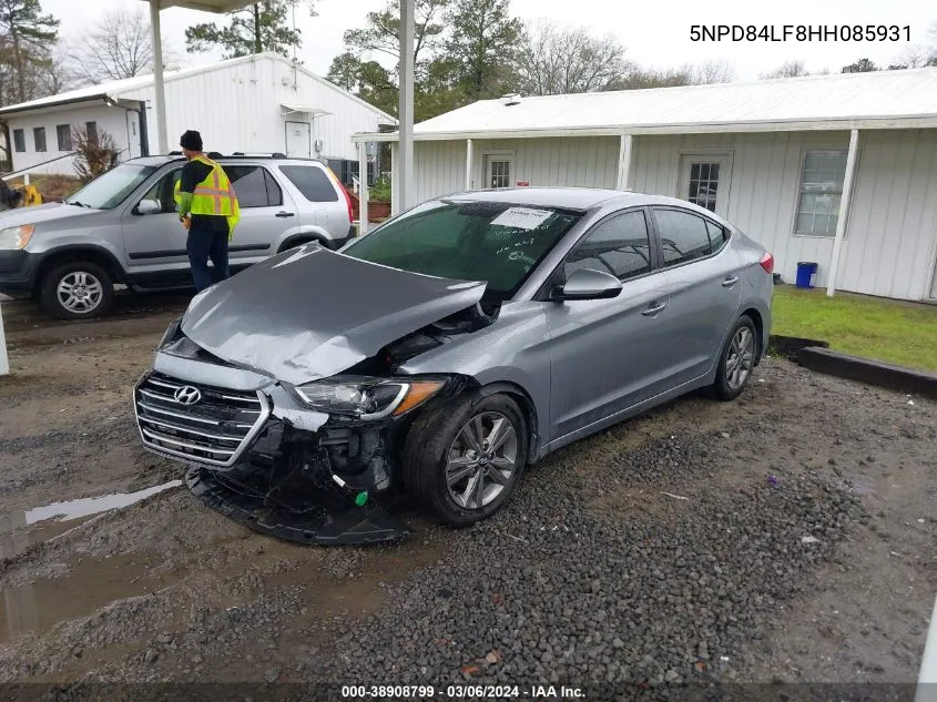 2017 Hyundai Elantra Se VIN: 5NPD84LF8HH085931 Lot: 38908799