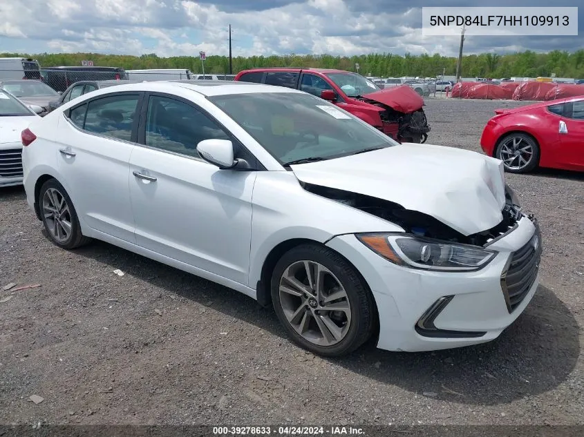 5NPD84LF7HH109913 2017 Hyundai Elantra Limited