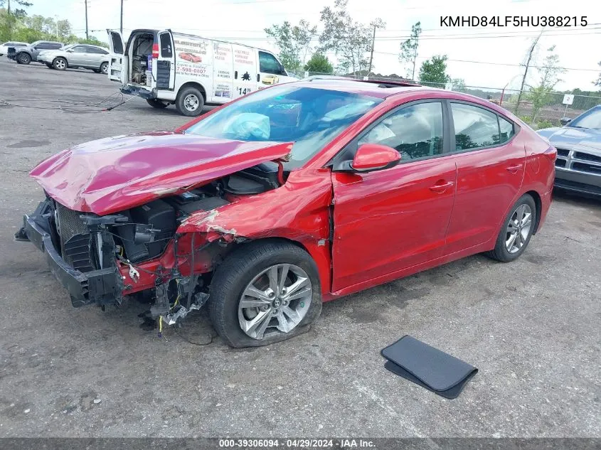 KMHD84LF5HU388215 2017 Hyundai Elantra Value Edition