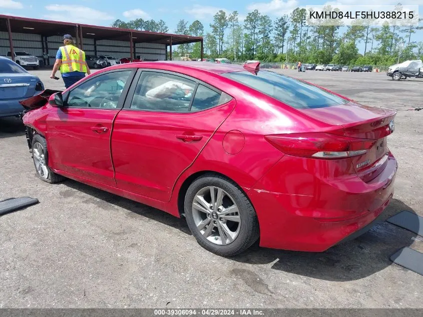 KMHD84LF5HU388215 2017 Hyundai Elantra Value Edition