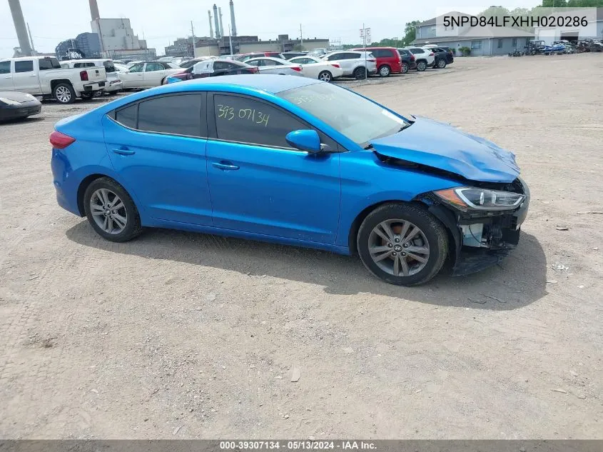 5NPD84LFXHH020286 2017 Hyundai Elantra Se