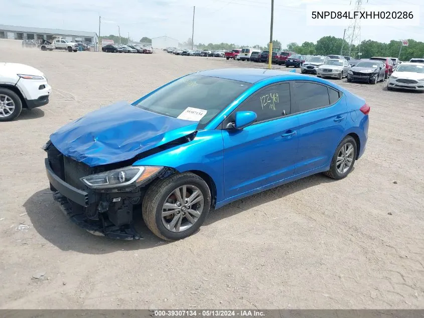 5NPD84LFXHH020286 2017 Hyundai Elantra Se