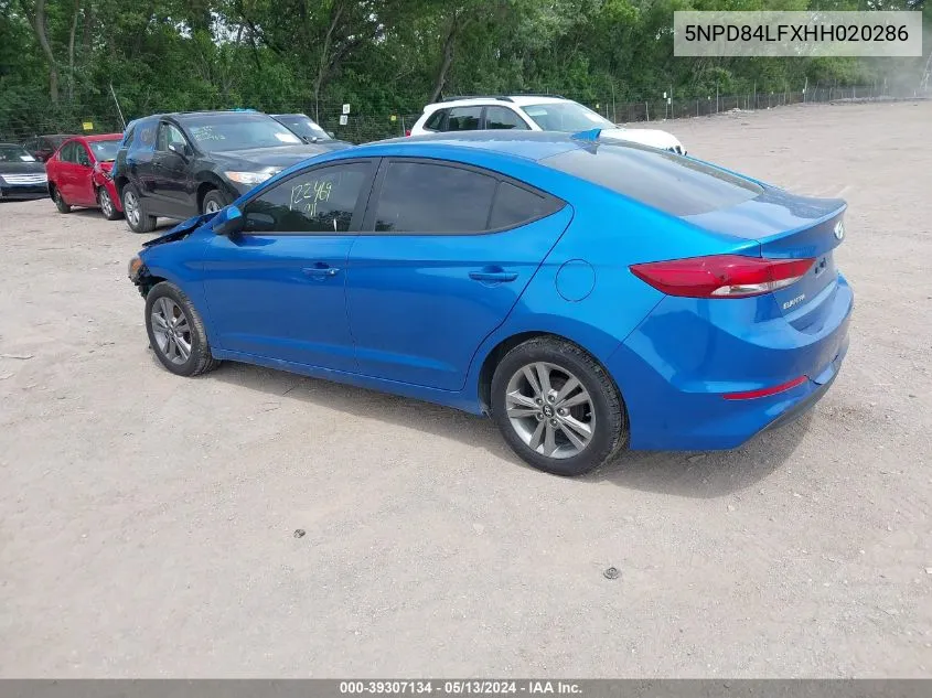 5NPD84LFXHH020286 2017 Hyundai Elantra Se