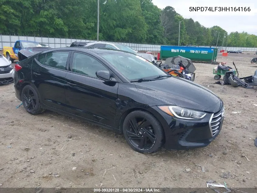 5NPD74LF3HH164166 2017 Hyundai Elantra Se