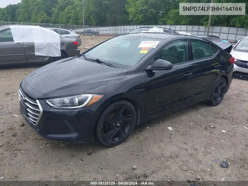 5NPD74LF3HH164166 2017 Hyundai Elantra Se