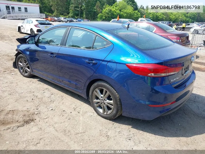 2017 Hyundai Elantra Se VIN: 5NPD84LF0HH186798 Lot: 39353389