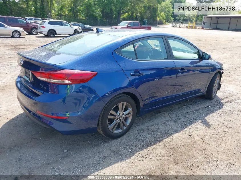 2017 Hyundai Elantra Se VIN: 5NPD84LF0HH186798 Lot: 39353389