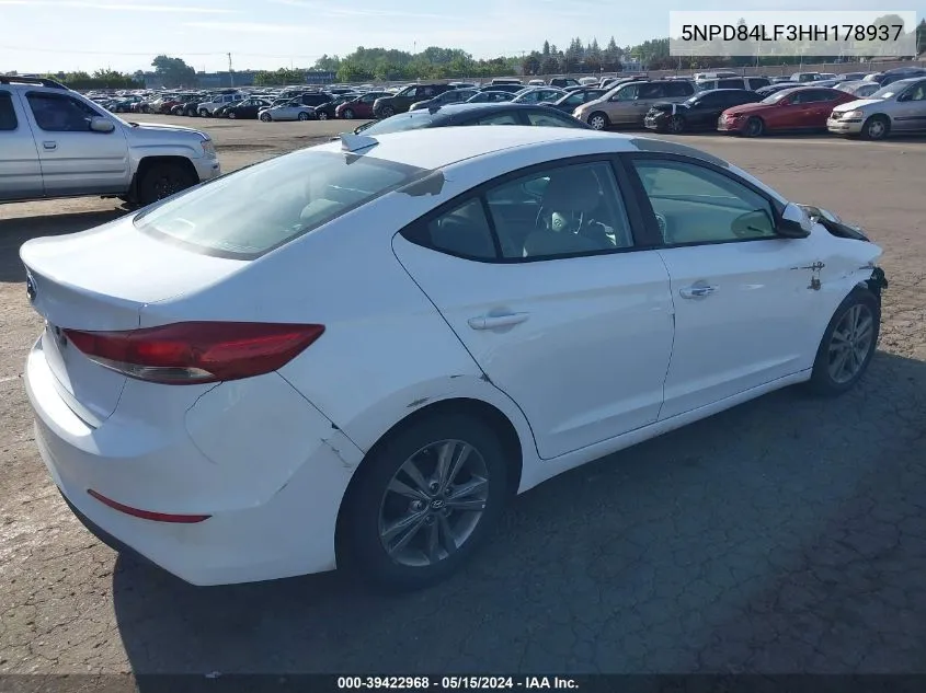 5NPD84LF3HH178937 2017 Hyundai Elantra Se